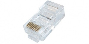 RJ45 (8p8c) FTP/STP shielded folded connector, cable, CAT.6 with insert, 10pcs in pack