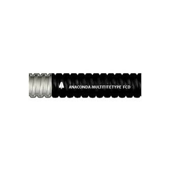 Multitite FCD, černá ohebná chránička z pozink. oceli s PVC pláštěm, 15/19mm, bal. 10m