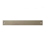 316 stainless steel identification plate, 80x10x0,5mm / 2 holes