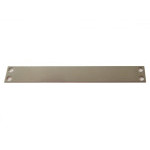 Identification plate stainless steel V2A ( AISI 304, 1.4301 ) 100x15x0,5mm / 4 holes 3mm