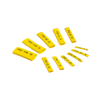 Označovací oválný PVC profil na vodiče o průměru 3,2-4,0mm, barva žlutá, cívka 200m