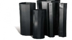 Shrink tube extra large with adhesive, size 500,0/200,0mm black
