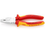 0106190 KNIPEX pliers combi. up to 1000V, chrome plated, two-component handles, length 190mm