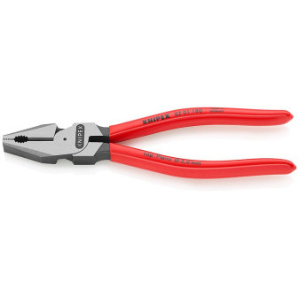 0201180 Szczypce KNIPEX combi. mocne, rękojeści pokryte PVC, długość 180 mm