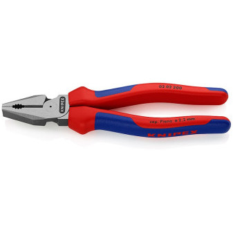 0202200 Szczypce KNIPEX combi. mocne, dwukomponentowe rękojeści, długość 200 mm