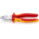 0206200 KNIPEX pliers combi. strong up to 1kV, chrome-plated, two-component handles, length 200mm