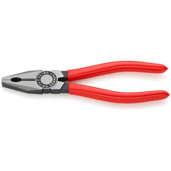 0301180 Szczypce KNIPEX combi, rękojeści powlekane PVC, długość 180 mm
