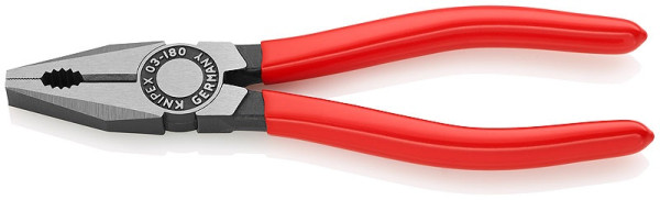 0301180 Szczypce KNIPEX combi, rękojeści powlekane PVC, długość 180 mm