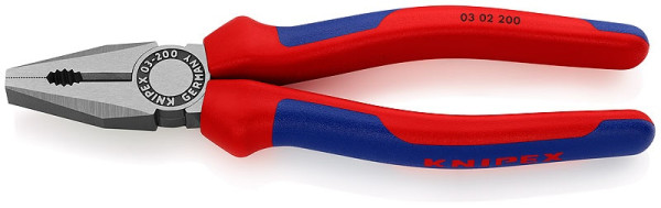 0302200 KNIPEX pliers combi., two-component handles, length 200mm