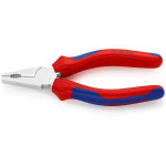 0305140 KNIPEX pliers combi., chrome-plated, two-component handles, length 140mm