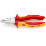 0306180 KNIPEX pliers combi. up to 1000V, chrome plated, two-component handles, length 180mm