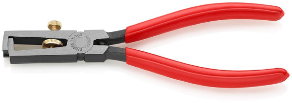 1101160 KNIPEX stripping pliers, PVC coated handles, length 160mm