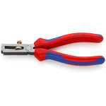 1102160 KNIPEX Abisolierzange, Zwei-Komponenten-Griffe, Länge 160mm