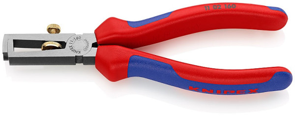 1102160 KNIPEX stripping pliers, two-component handles, length 160mm