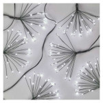 LED light chain - light clusters, nano, 2,35 m, indoor, cold white, timer