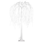 LED tree, 120 cm, indoor and outdoor, cool white