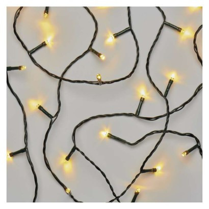 LED Christmas chain, 12 m, indoor and outdoor, warm white, timer