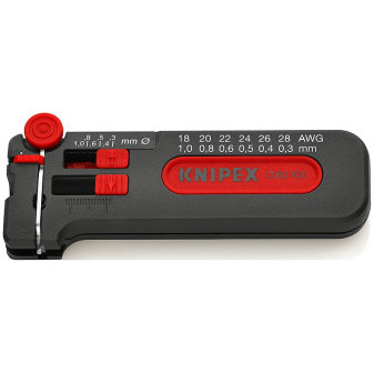1280100 Mini-nóż izolacyjny KNIPEX do drutu o średnicy 0,25-0,8 mm, długość 100 mm