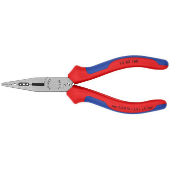 1302160 Szczypce do cięcia drutu KNIPEX, dwukomponentowe uchwyty, długość 160 mm