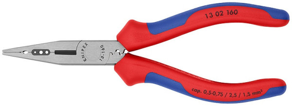 1302160 KNIPEX wire cutters, two-component handles, length 160mm