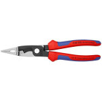 1382200 KNIPEX Combination pliers electro, two-component handles, length 200mm