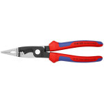 1382200 KNIPEX Kombinationszange elektro, Zwei-Komponenten-Griffe, Länge 200mm