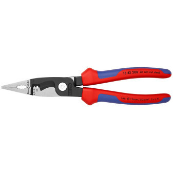 1382200 KNIPEX Szczypce uniwersalne elektro, rękojeści dwukomponentowe, długość 200 mm