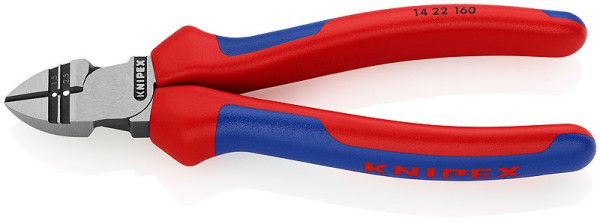 1422160 KNIPEX Seitenschneider/Abisolierzange, Länge 160