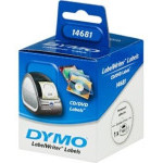 14681 DYMO Etiketten für CD/DVD Papier Durchmesser 57mm, weiß (Packung mit 160 Etiketten)