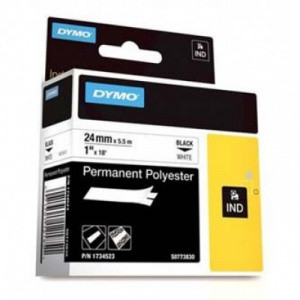 1805440 DYMO tape RHINO polyester tape, width 6mm, black print/transparent backing, roll 5,5m 1805440 DYMO tape RHINO polyester tape, width 6mm, black print/transparent backing, roll 5,5m