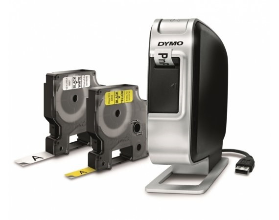 1903842 DYMO electronic label maker with USB connection to PC   2 tapes 40918, 45013