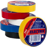 Professional self-adhesive PVC electrical tape 0,19x50mm/20m, -10°C to  85°C, black