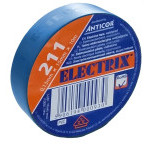 Electrical insulating tape, self-adhesive PVC, size 0,13x15mm/10m, use  10°C to  85°C, light blue