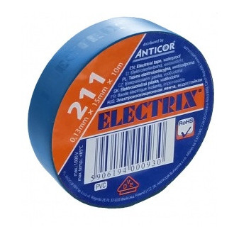Electrical insulating tape, self-adhesive PVC, size 0,13x38mm/20m, use  10°C to  85°C, white