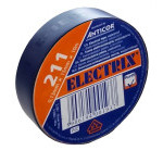 Electrical insulating tape, self-adhesive PVC, size 0,13x15mm/10m, use  10°C to  85°C, dark blue
