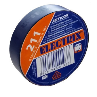 Elektroizolačná páska, samolepiaca PVC, rozmer 0,13x19mm/20m, použitie  10°C až  85°C, modrá
