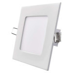 LED-Einbauleuchte PROFI, quadratisch, weiß, 6W warmweiß