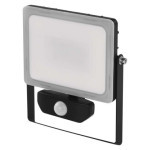 ILIO LED spotlight with motion sensor, 31W, black, neutral white
