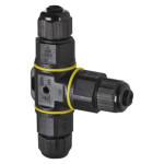 Cable T-connector plastic IP68