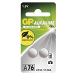 GP A76F alkaline button cell battery (LR44)