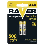 Nabíjecí baterie do solárních lamp RAVER SOLAR AAA (HR03) 400 mAh