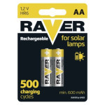Nabíjacia batéria pre solárne lampy RAVER SOLAR AA (HR6) 600 mAh
