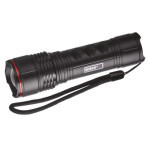 Metal LED flashlight, 330 lm, 3× AAA, FOKUS