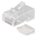 RJ45 connector for UTP cable (wire), white