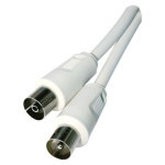 Antenna coaxial cable shielded 10m - straight fork