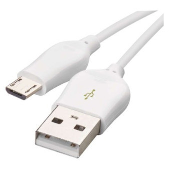 USB-A 2.0 / micro USB-B 2.0, rýchle nabíjanie, 1 m, biela