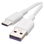 Nabíjecí a datový kabel USB-A 2.0 / USB-C 2.0, 1,5 m, bílý