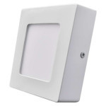 LED luminaire PROFI, square, white, 6W neutral white