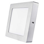 LED luminaire PROFI, square, silver, 12,5W neutral white