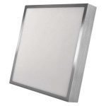 LED luminaire NEXXO, square, silver, 28,5W, with CCT change